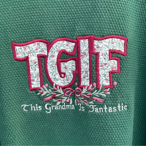 Green Women's This Grandma Is Fantastic Sweatshirt - Picture 2 of 8